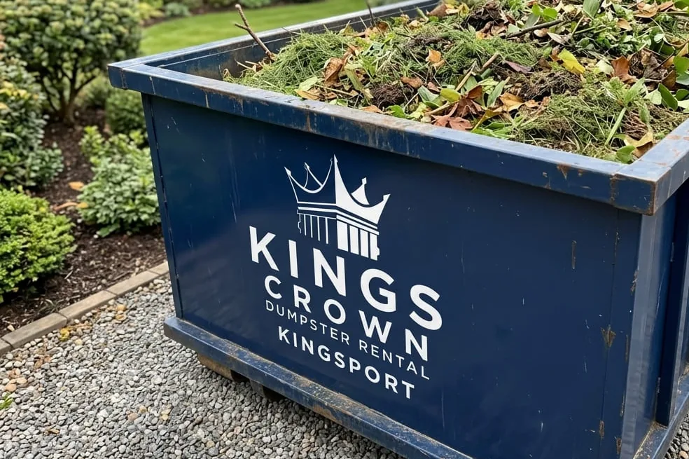 Roll-off dumpster delivered in Gray, TN by Kings Crown Dumpster Rental